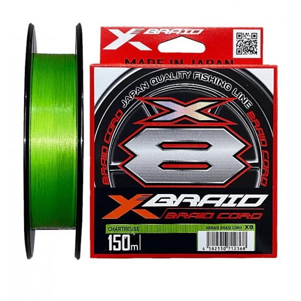  CORD X4 & X8 - X-BRAID CORD X8 ,150M, #0.4 (0.104mm), 10Lb, braided  line