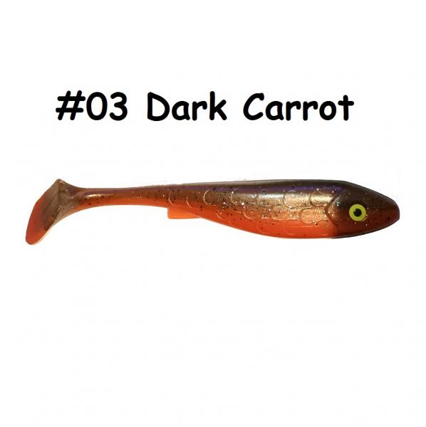  CROCODILE L 23cm (80g) - MAILE BAITS CROCODILE L 23cm, 80g, #03  Dark Carrot (1 pc) softbaits