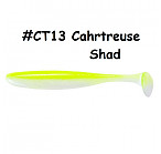 KEITECH Easy Shiner 4.5" #CT13 Chartreuse Shad (6 pcs) softbaits
