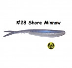 MAILE BAITS LUNKER DROP-SHOT SAWTAIL 5.5" 28-Shore Minnow (1 gab.) silikona mānekļi