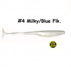 MAILE BAITS/JIG.LV SKIPPY DROP-SHOT 7" 4-Milky/Blue Flk. (1 gab.) silikona mānekļi