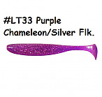 KEITECH Easy Shiner 2" #LT33 Purple Chameleon/Silver Flk. (12 gab.) silikona mānekļi