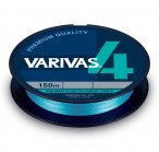 VARIVAS4 PE X4 Water Blue ,150M, #0.8 (0.148mm), max 15Lb плетёный шнур