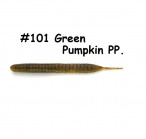 KEITECH Sexy Impact 2.8" #101 Green Pumpkin PP. (12 gab.) silikona mānekļi