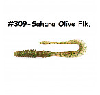 KEITECH Mad Wag Mini 2.5" #309 Sahara Olive Flk. (12 gab.) silikona mānekļi