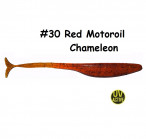 MAILE BAITS/JIG.LV SKIPPY DROP-SHOT 7" 30-Red Motoroil Chameleon (1gab.) silikona mānekļi