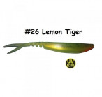 MAILE BAITS LUNKER DROP-SHOT SAWTAIL 4.4" 26-Lemon Tiger (1 gab.) silikona mānekļi