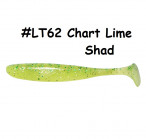 KEITECH Easy Shiner 3" #LT62 Chart Lime Shad (10 pcs) softbaits