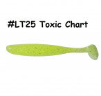 KEITECH Easy Shiner 2" #LT25 Toxic Chart (12 pcs) softbaits