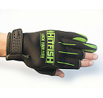 HITFISH Glow-04 Green Gloves, size L fishing gloves