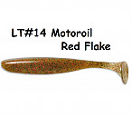 KEITECH Easy Shiner 3" #LT14 Motor Oil Red Flake (10 pcs) softbaits