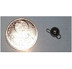 Iepakojums 1g tungsten ball x 5, grey nickel, ar svara marķējumu, volframa džiggalvas-"ausainīši"