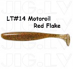 KEITECH Easy Shiner 4" #LT14 Motoroil Red Flake  (7 pcs) silikona mānekļi