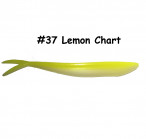 MAILE BAITS LUNKER DROP-SHOT 7" #37-Lemon Chart (1 gab.) silikona mānekļi