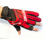HITFISH Glow-05 Red Gloves, size L makšķernieku cimdi