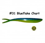 MAILE BAITS LUNKER DROP-SHOT 7" #31-Blueflake Chart (1 gab.) silikona mānekļi
