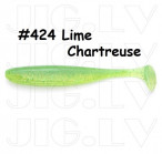 KEITECH Easy Shiner 6.5" #424 Lime Chartreuse (3gab.) silikona mānekļi