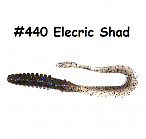 KEITECH Mad Wag Slim 4.5" #440 Electric Shad (9 gab.) silikona mānekļi
