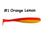 GOLTEENN Swimbait 17.5cm(~7") 01-Orange Lemon, ~27g,(1 шт.) силиконовые приманки