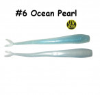 GOLTEENN Flat Slug 10"(25cm), ~25g 6-Ocean Pearl (1gab.) silikona mānekļi