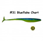 MAILE BAITS/JIG.LV SKIPPY DROP-SHOT 7" 31-Blueflake Chart (1gab.) silikona mānekļi