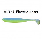KEITECH Easy Shiner 4.5" #LT41 Electric Chart (6 pcs) softbaits