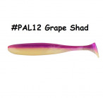 KEITECH Easy Shiner 3.5" #PAL12 Grape Shad (7 gab.) silikona mānekļi