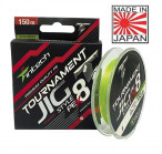 INTECH Tournament Jig Style PE X8 Fluo Green 150M, #2 (0.235 mm), 28.6Lb (13kg) pītā aukla