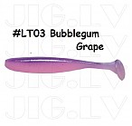 KEITECH Easy Shiner 3" #LT03 Bubblegum Grape (10 gab.) silikona mānekļi