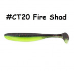 KEITECH Easy Shiner 3.5" #CT20 Fire Shad (7 gab.) silikona mānekļi