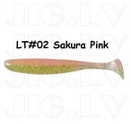 KEITECH Easy Shiner 6.5" #LT02 Sakura Pink (3 pcs) softbaits