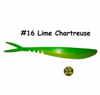 MAILE BAITS LUNKER DROP-SHOT SAWTAIL 4.4" 16-Lime Chartreuse (1 gab.) silikona mānekļi