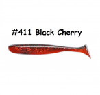 KEITECH Easy Shiner 2" #411 Black Cherry (12 pcs) softbaits