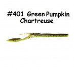 KEITECH Neko Camaron 5.5" #401-Green Pumpkin Chartreuse (7 gab.) silikona mānekļi