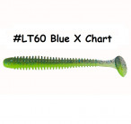KEITECH Swing Impact 4" #LT60 Blue X Chart (8 шт.) силиконовые приманки