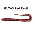 KEITECH Mad Wag Mini 3.5" #LT65 Red Devil (10 pcs) softbaits