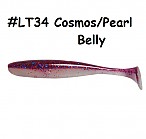KEITECH Easy Shiner 4" #LT34 Cosmos/Pearl Belly (7 pcs) silikona mānekļi