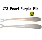 GOLTEENN Flat Slug 10"(25cm), ~25g 3-Pearl Purple Flk. (1 шт.) силиконовые приманки