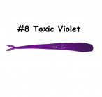 GOLTEENN Flat Slug 10"(25cm), ~25g 8-Toxic Violet (1gab.) silikona mānekļi