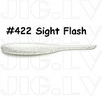 KEITECH Shad Impact 5" #422 Sight Flash (8 pcs) softbaits