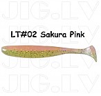 KEITECH Easy Shiner 5" #LT02 Sakura Pink (5 gab.) silikona mānekļi